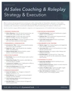AI Sales Coaching & Roleplay: Strategy & Execution